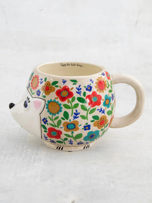 Natural Life Folk Art Coffee Mug - Harriet The Hedgehog