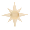 Cream Star Tealight Candle Holder
