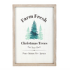 Farm Fresh Christmas Trees Framed Wall Art Print
