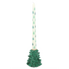 Green Fir Tree Candle Holder with Taper Candle