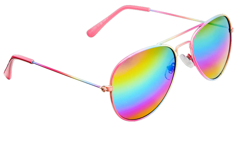 Kid's Aurora Rainbow EyeLevel Sunglasses, Pink or Grey Frame
