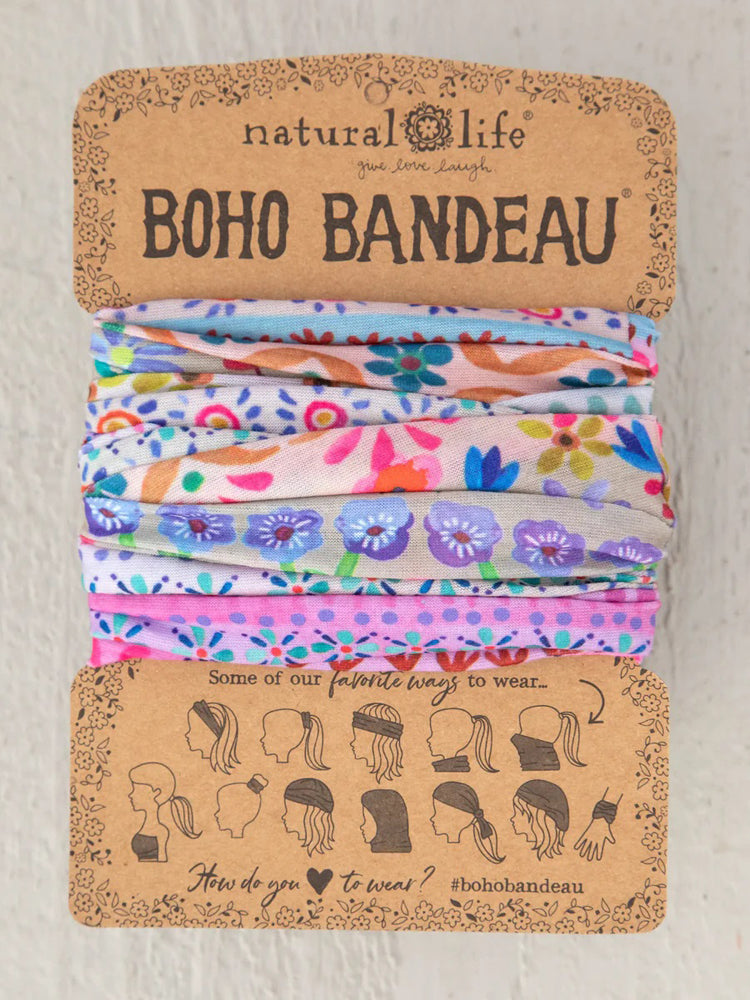 Natural Life Women's Boho Bandeau - Cream Border Boho Bandeau