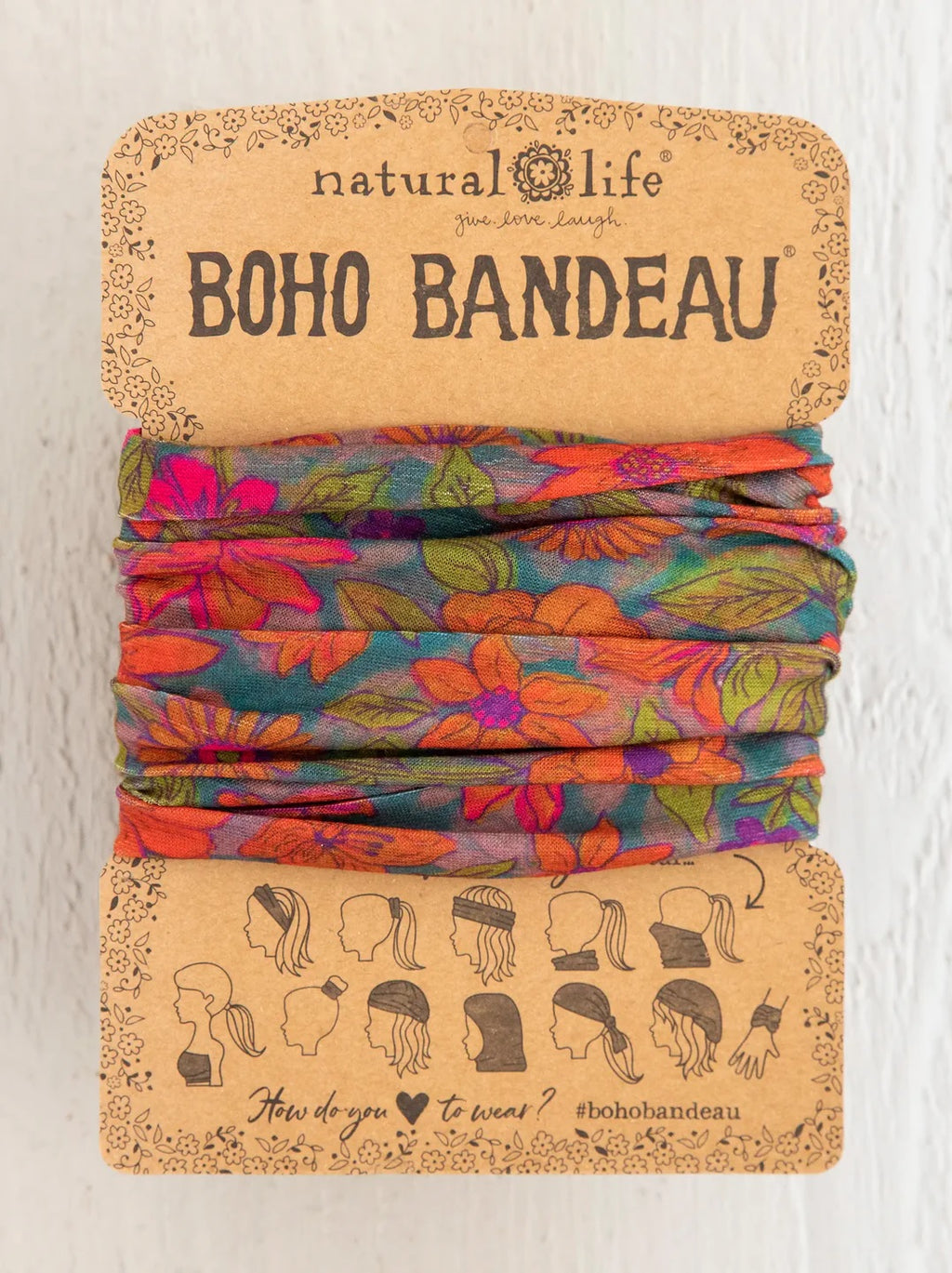 Natural Life Women's Boho Bandeau - Watercolour Neon