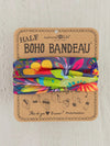 Natural Life Women's Half Boho Bandeau Headband - Charcoal Flower