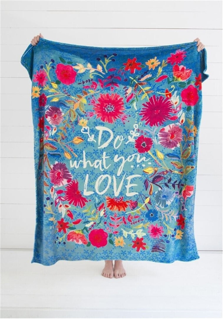 Natural Life Cozy Throw Blanket - Do What You Love