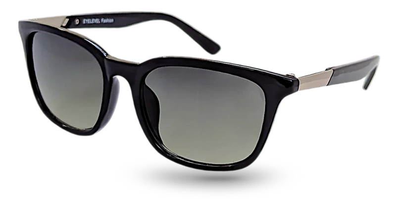 Adults Logan Classic Mens EyeLevel Sunglasses -  Black/Silver or Matt Grey