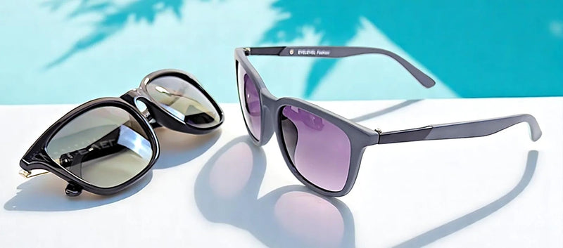 Adults Logan Classic Mens EyeLevel Sunglasses -  Black/Silver or Matt Grey