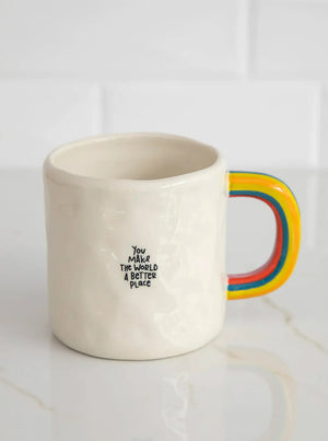 Natural Life Rainbow Coffee Mug - You Make The World Better