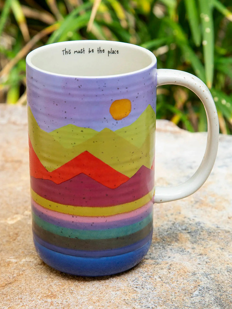 Natural Life Rainbow Latte Mug - Mountain Range