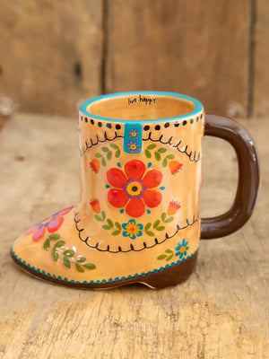 Natural Life Folk Art Coffee Mug - Betty the Boot