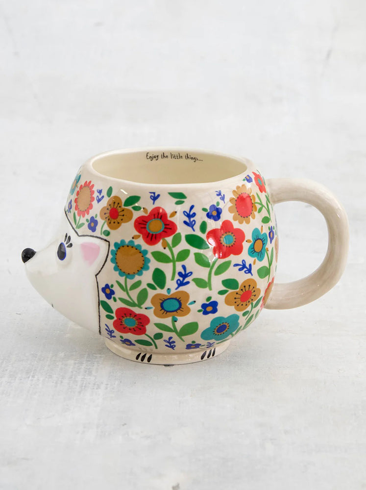 Natural Life Folk Art Coffee Mug - Harriet The Hedgehog