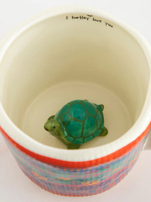 Natural Life Peek-A-Boo Coffee Mug - Turtle
