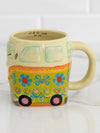 Natural Life Folk Art Coffee Mug - Green Van