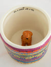 Natural Life Peek-A-Boo Coffee Mug - Border Print Dog