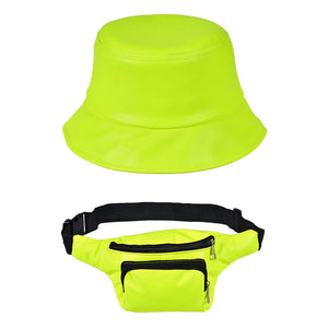 Festival Neon Bucket Hat & Bum Bag Bundle - 10% OFF