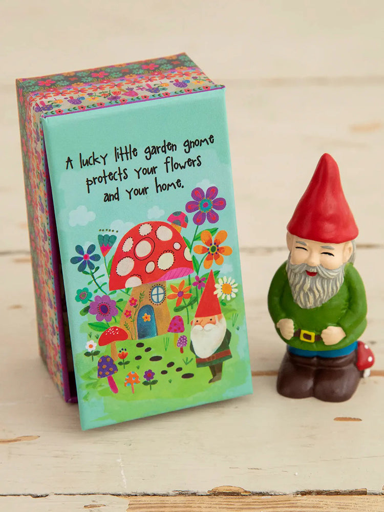 Natural Life Lucky Keepsake Charm - Garden Gnome In A Box
