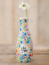 Natural Life Ceramic Bud Vase - Be Happy
