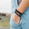 Unisex Festival & Surf Stacker Bracelet / Wristband Set. Adjustable. (WBST13)