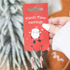 Candy Cane Dangle Earrings
