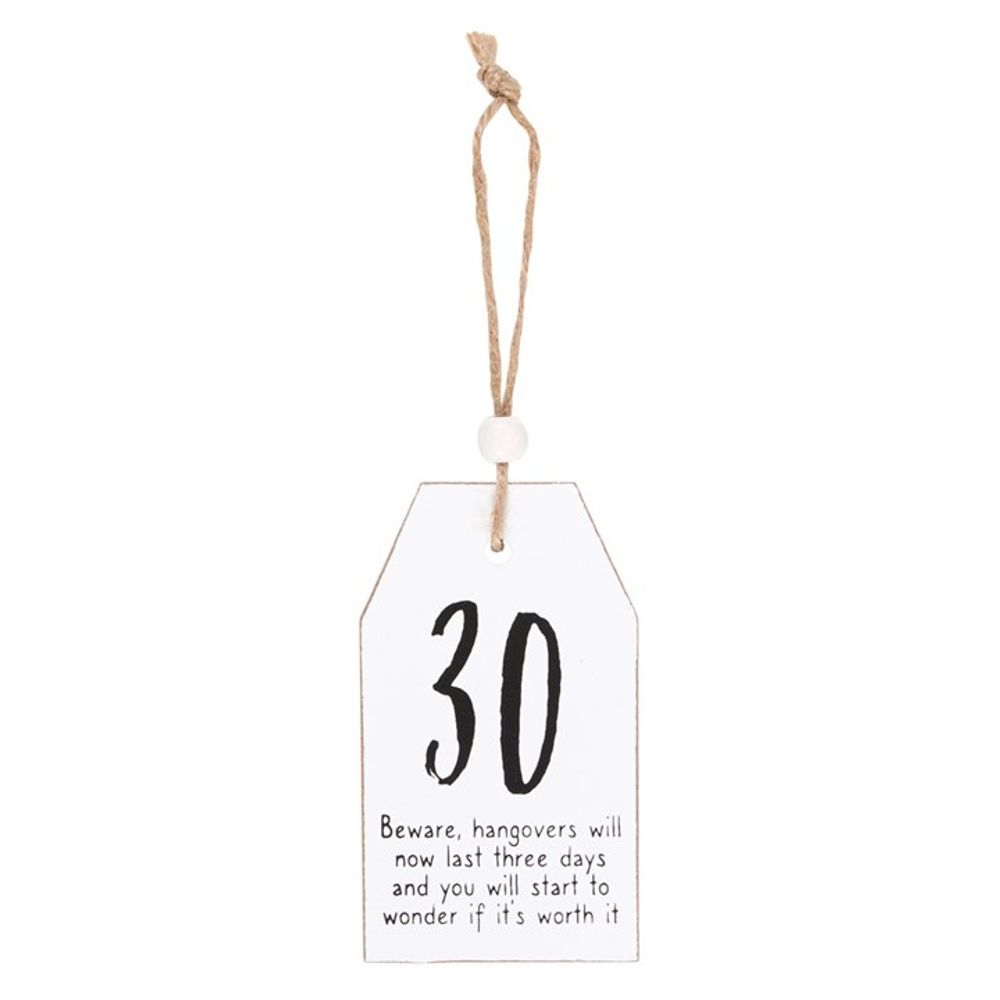 30 Milestone Birthday Hanging Sentiment Sign