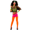 80's Neon Hot Pants, Neon Pink, Orange, Yellow, Black and Green