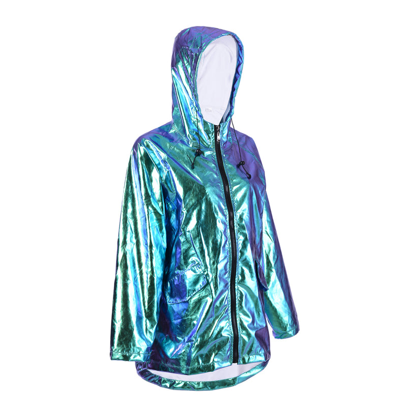 Holographic Festival Raincoat