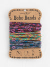 Natural Life Women's Boho Bands Hair Ties, Set of 3 - Violet Mustard Grey