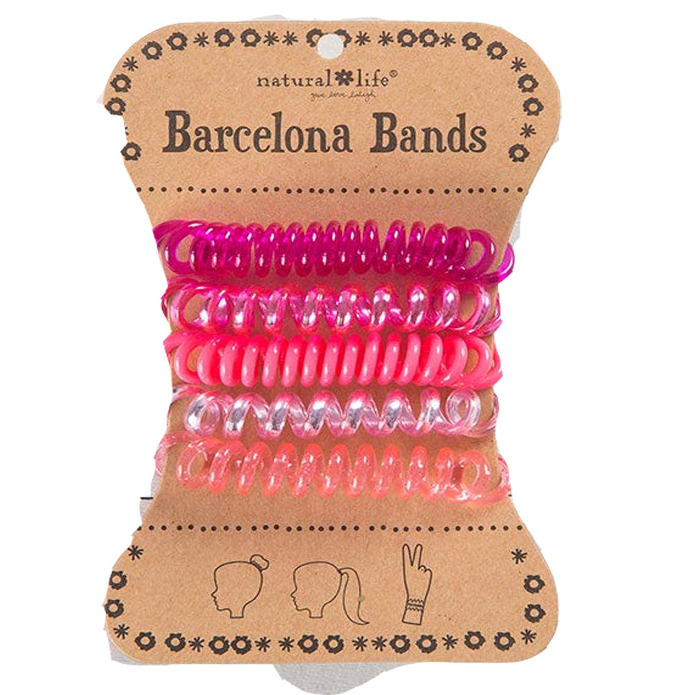 Natural Life Women's Boho Barcelona Paracord Pink Hair Bands