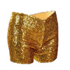 Sequin Festival Hot Pants - Rainbow, Gold, Green & Silver