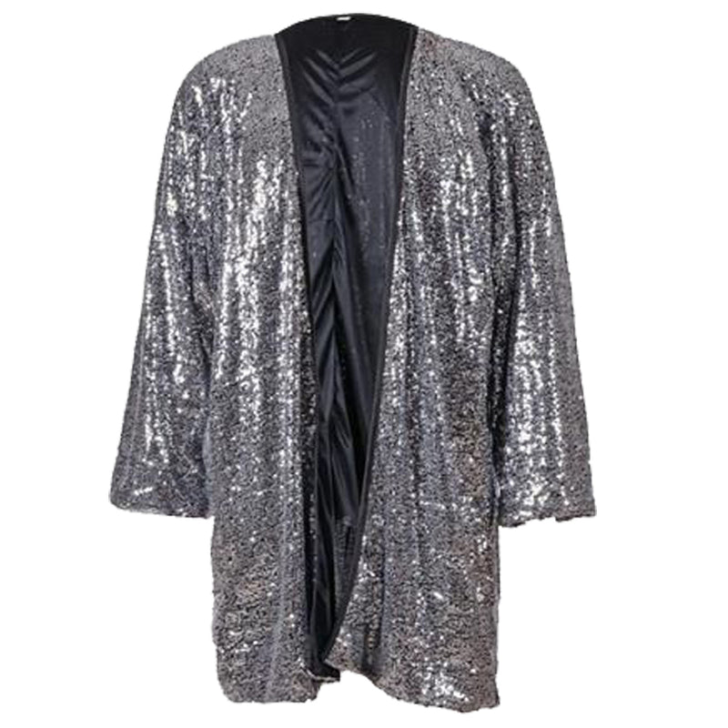 Silver Sequin Kimono