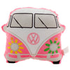 Plush Volkswagen VW T1 Camper Van Bus Shaped Summer Love Cushion
