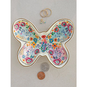 Natural Life Butterfly Trinket Bowl