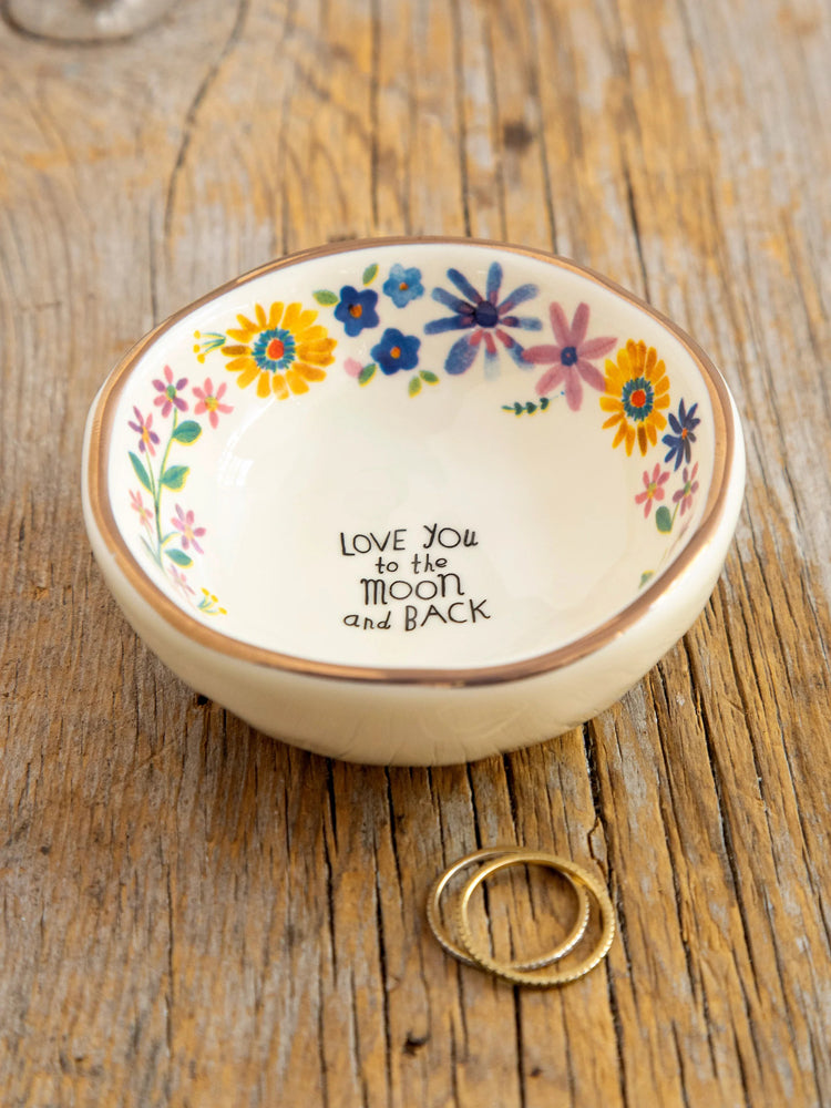 Natural Life Ceramic Giving Trinket Bowl - Love To Moon