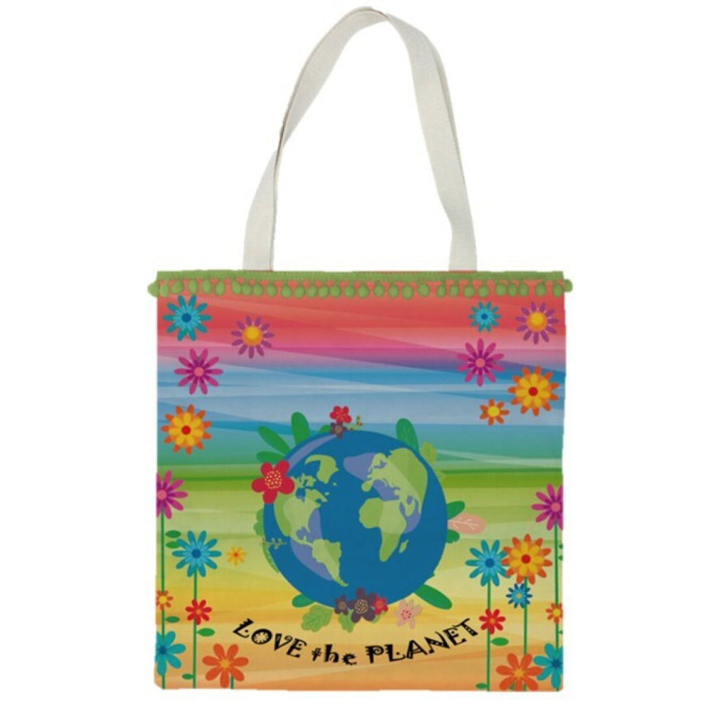 Natural Life Love the Planet Cotton Canvas Fabric Tote Shopping Bag