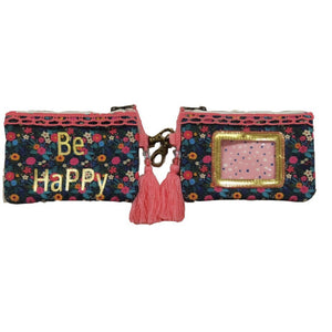 Natural Life Be Happy Coin Pouch Purse