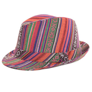 Adults Unisex Aztec Trilby Fashion Summer Hat