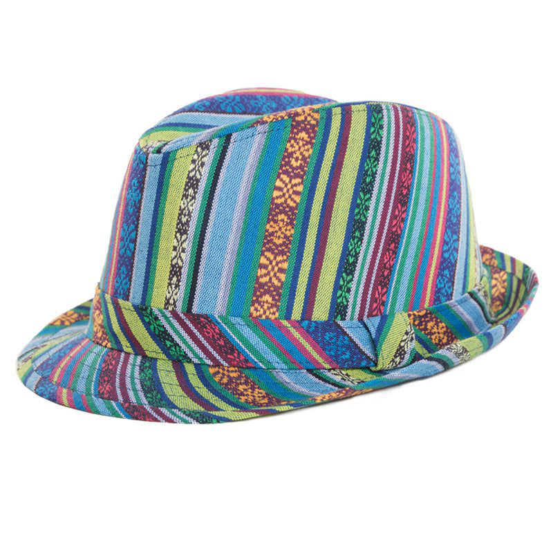 Adults Unisex Aztec Trilby Fashion Summer Hat