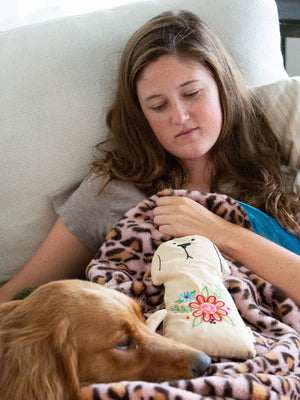 Natural Life Embroidered Microwavable Heating Pad - Dog