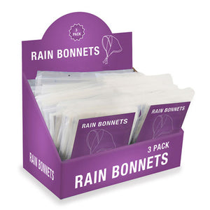 Adult Emergency Waterproof Reusable Rain Bonnet