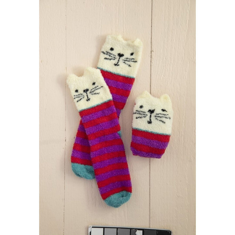 Natural Life Cozy Socks - Cream Cat
