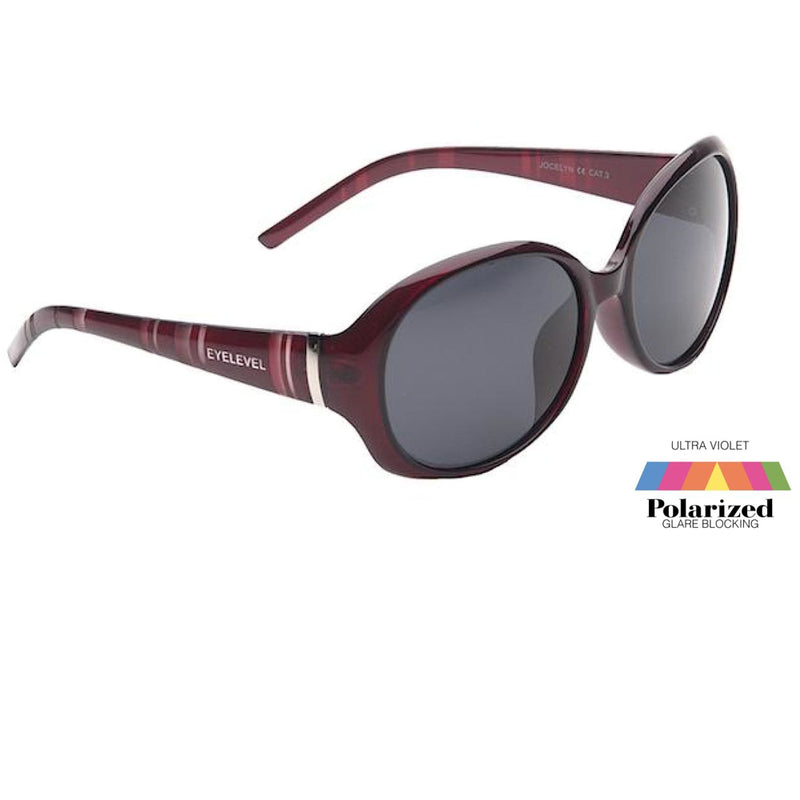 Adults Jocelyn Ladies Polarized EyeLevel Sunglasses -  Purple or Brown
