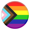 LGBTQIA+ Progressive Pride Flag Festival Button Pin Badges 