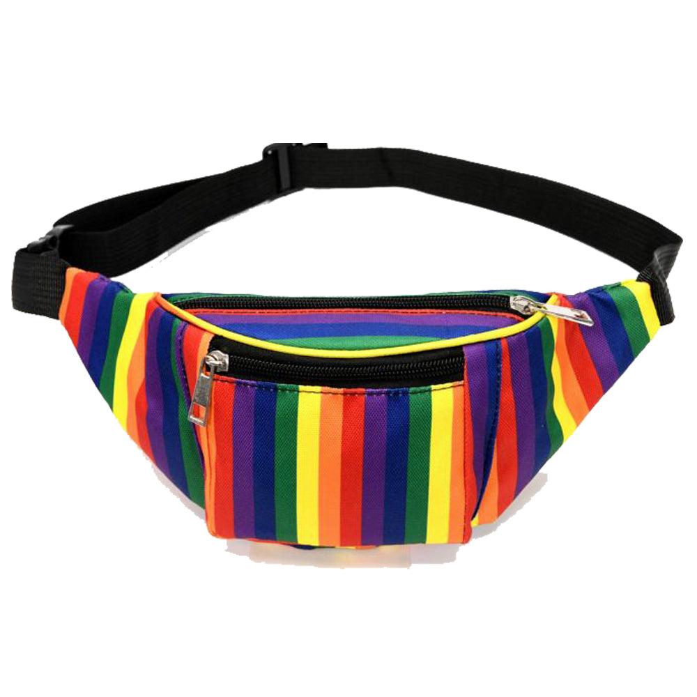 Queen Rainbow Stripe Pin - Pride LGBTQ Support Awareness Accessory In Bag (1 Pin)