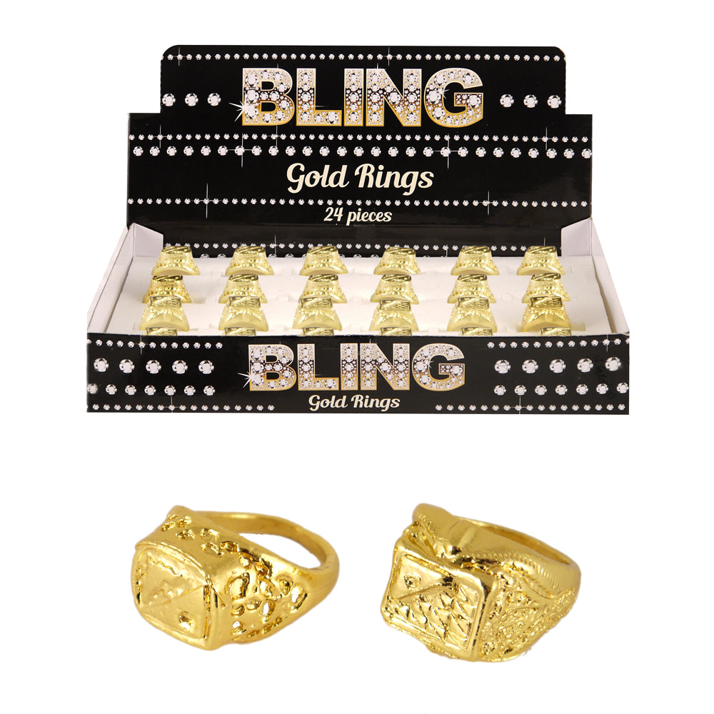 Bling Gold Gangster Rapper Ring