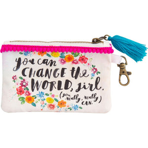 Natural Life You Can Change The World ID Pouch