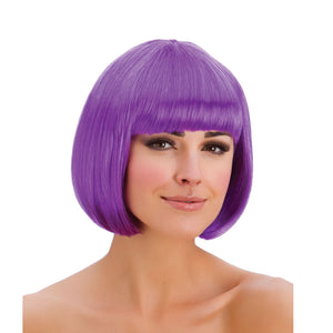 Diva Purple Fancy Dress Bob Wig