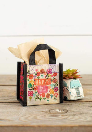 Natural Life Extra Small Watercolour Flowers Happy Bag