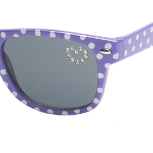 Kid's Pixie Polka Dot EyeLevel Sunglasses, Pink or Purple Frame