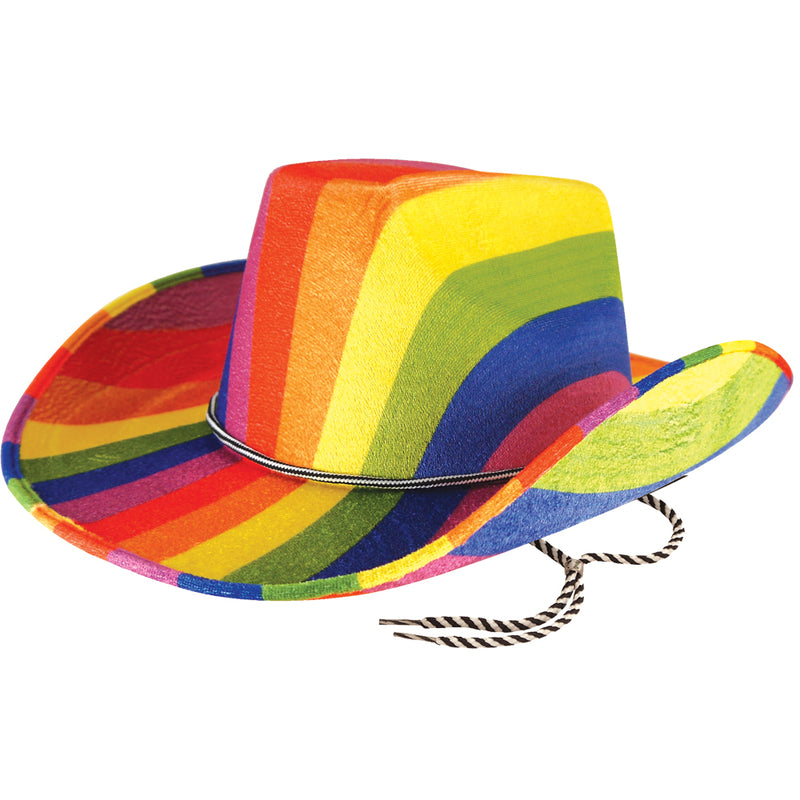 Festival Outlet: Gay Pride Rainbow Cowboy Hat
