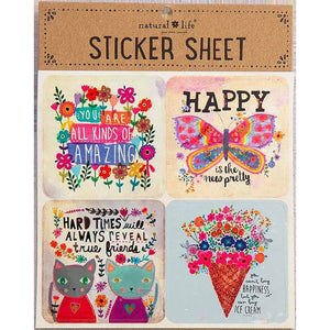 Natural Life Sticker Sheet You Are Amazing